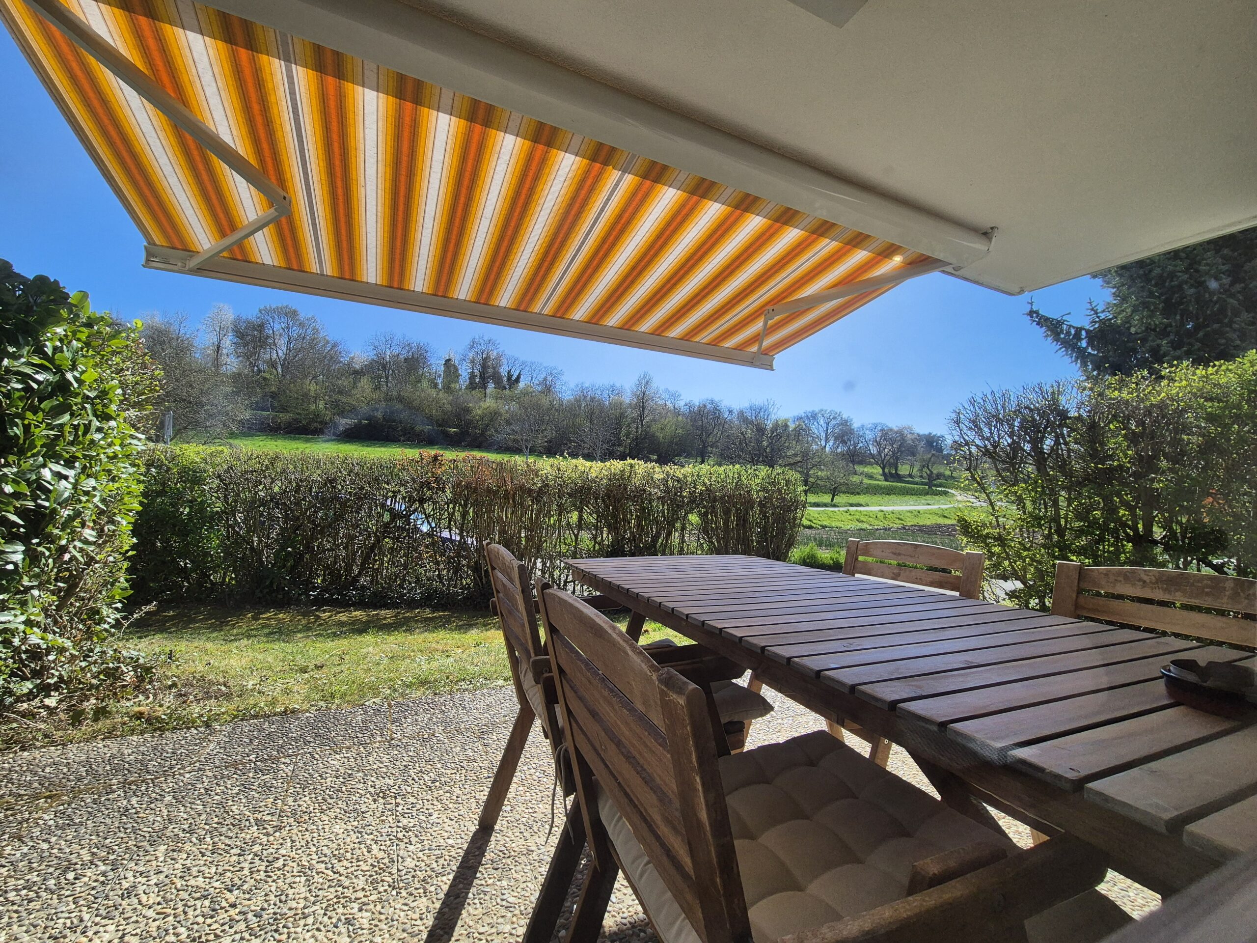 Blick auf die Terrasse